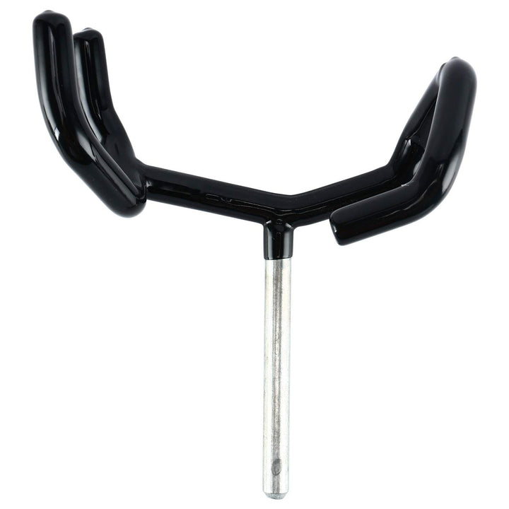 Boompole Support Holder Black Metal Boom Pole Stand Cradle Mount Microphone Audio Easy Hood