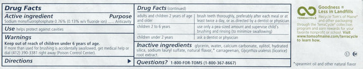 Tom's of Maine Wicked Fresh Paste-Spearmint Ice-4.7 oz