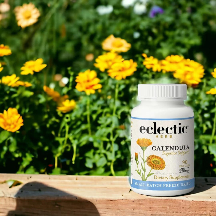 Eclectic Institute Raw Freeze-Dried Non-GMO Calendula | Immune Support | 90 CT