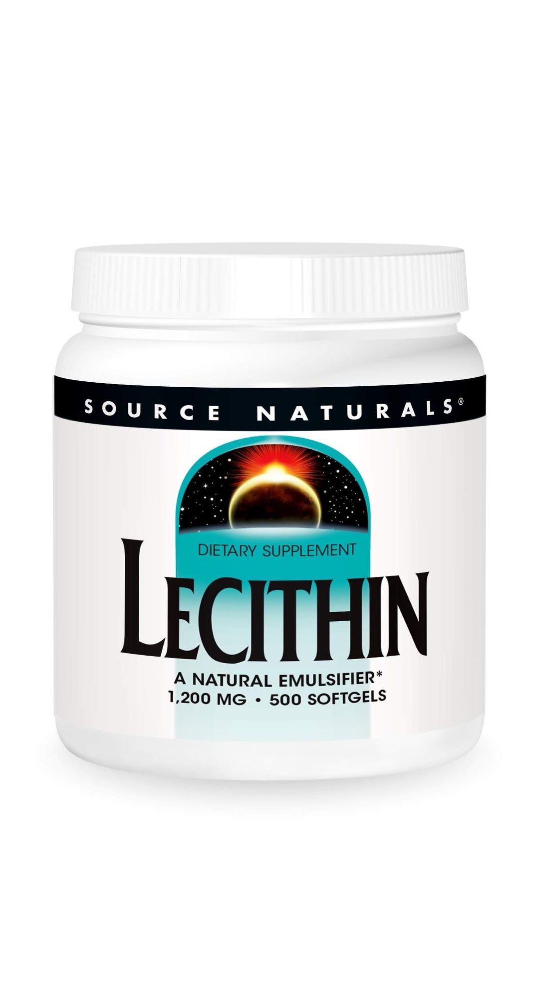 Lecithin 1200 mg, A Natural Emulsifier - 500 Softgels