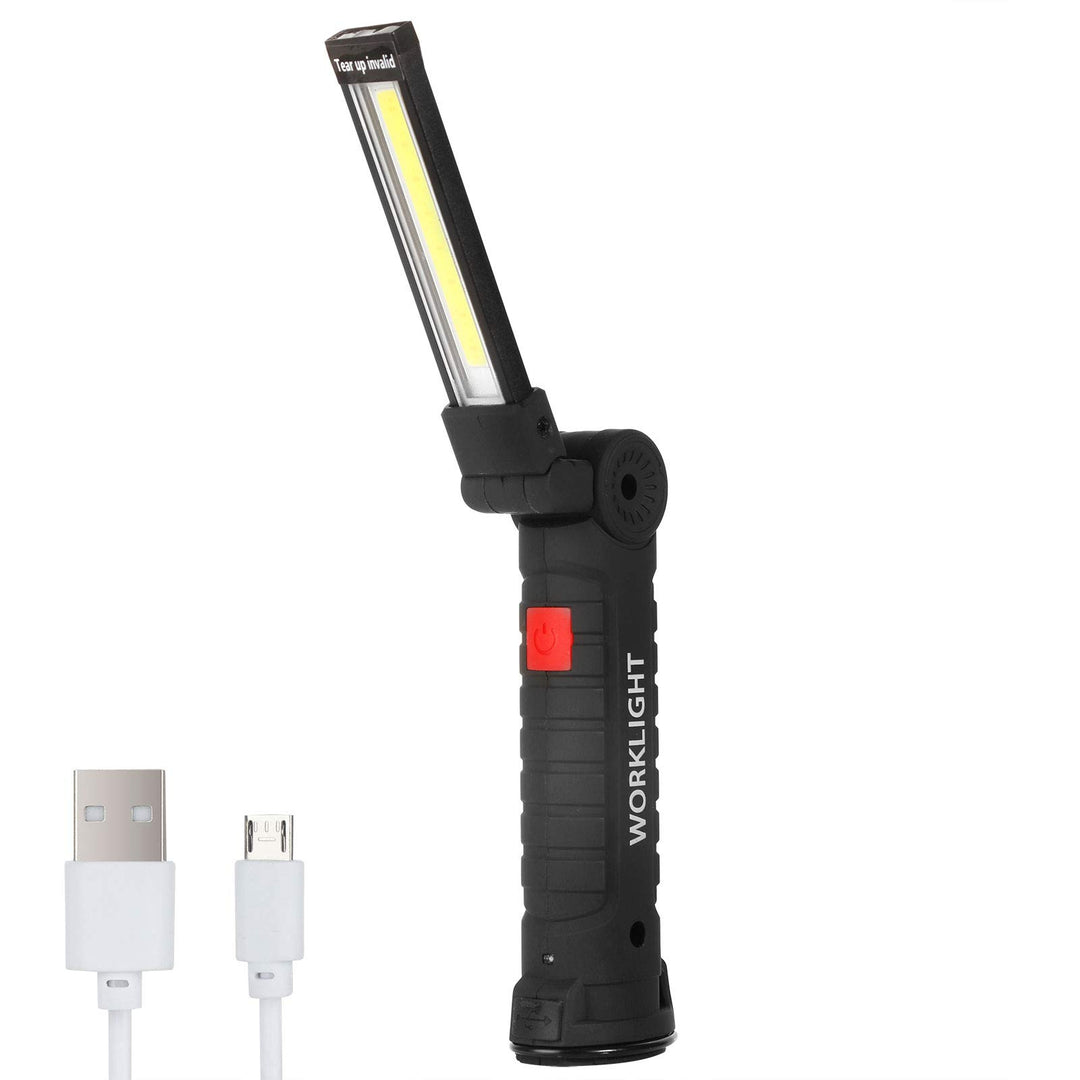 Christmas Gifts Stocking Stuffers for Men - Rechargeable LED Work Light Flashlight Grill Light Mechanic Gifts for Men Husband Boyfriend (1 Pack)