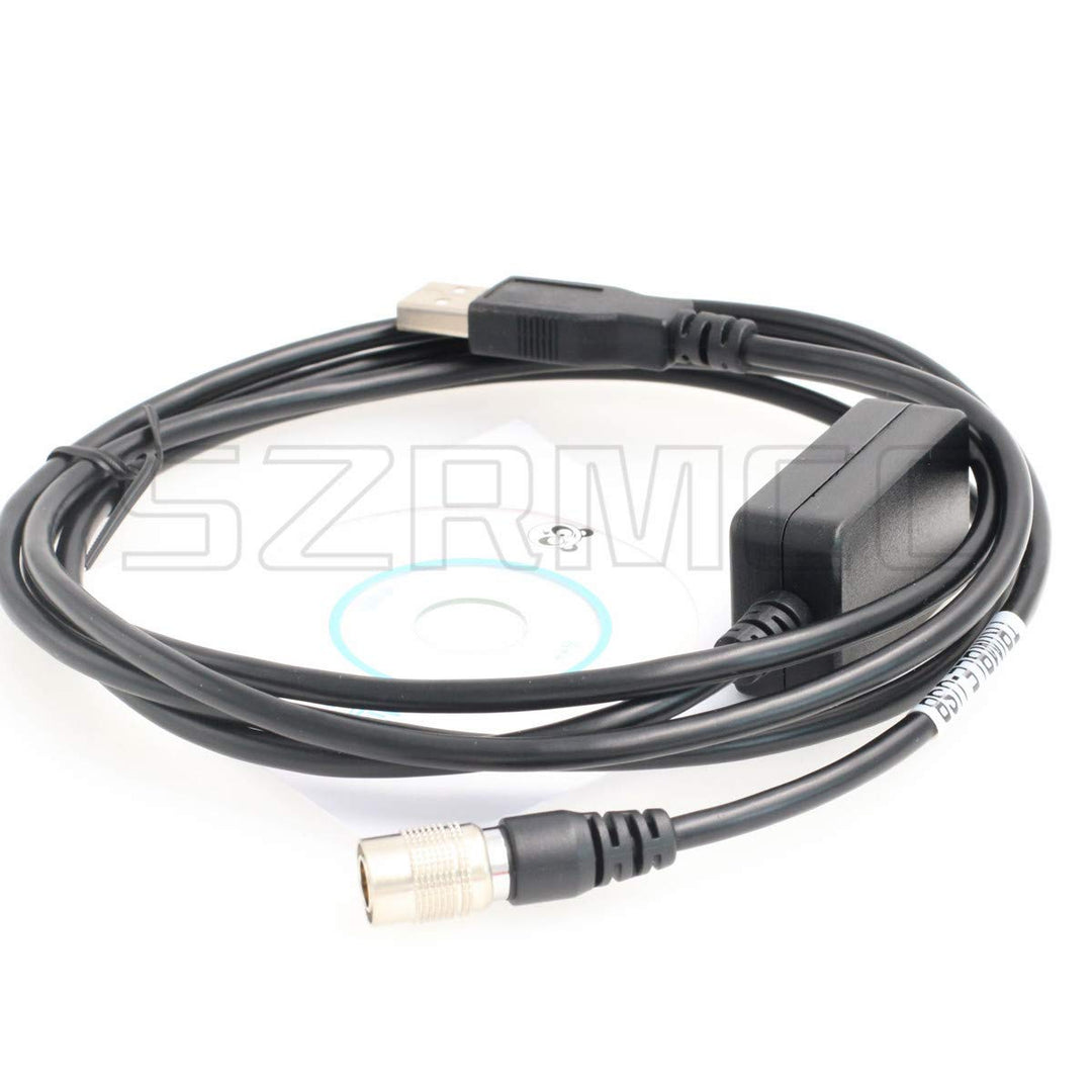 Hirose 6 Pin Male to USB Data Download Cable for Trimble GPS S6 S8 M3 Total Station