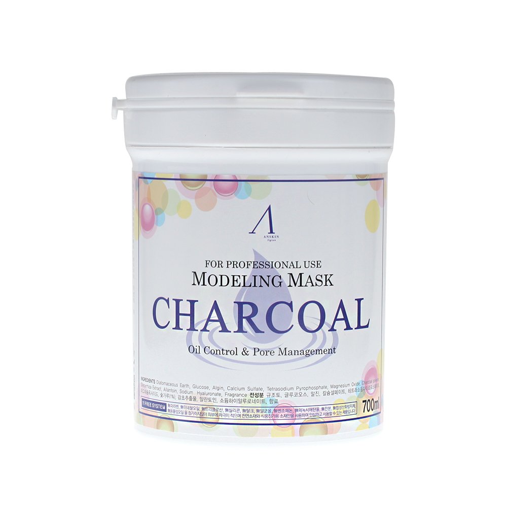 700ml Modeling Mask Powder Pack Charcoal for oily skin & Pore Treatment (New version/Old version)