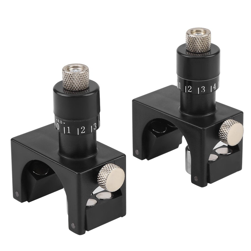 2pcs Jointer Planer Knife Setting Jig Planer Magnetic Knife Setting Jigs Magnetic Planer Blade Setting Jig Gauge Setter Woodworking Tool Incremental Adjustment: 0.15 mm