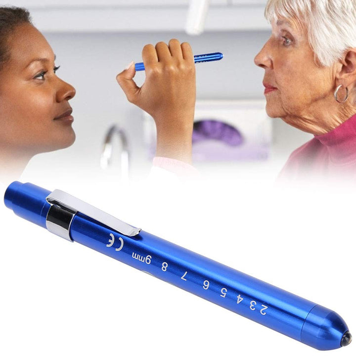 LED Penlight Professional Portable Diagnostic Lamp Clinical Pen Ophthalmic Examination Pupil Check Pen Light for Doctor Nurse(Blue)