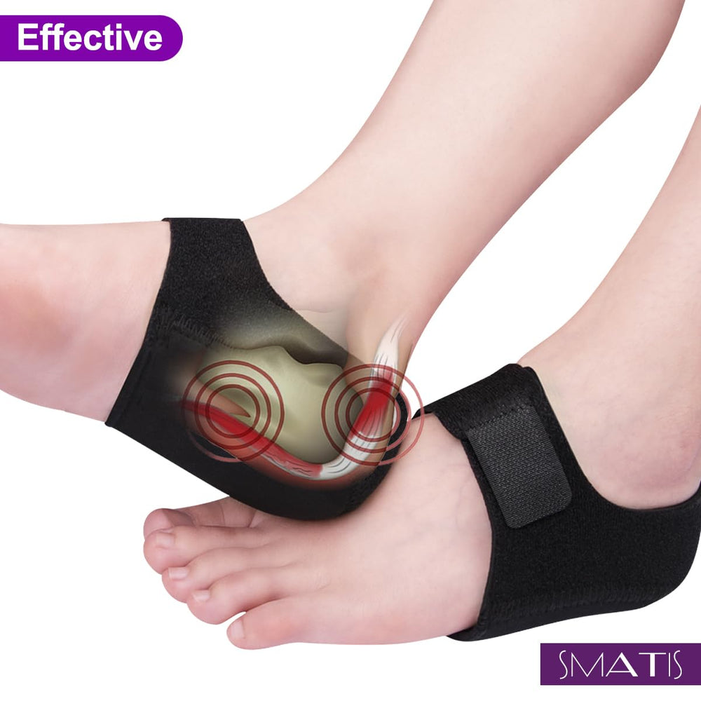 Heel Protectors, Gray Heel Cups for Heel Pain, 2PCS Heel Cushion for Plantar Fasciitis Achilles Tendonitis Bone Spur Aching Feet Relieve Heel Pain(Size: Women 6-11 + Men 6-10)