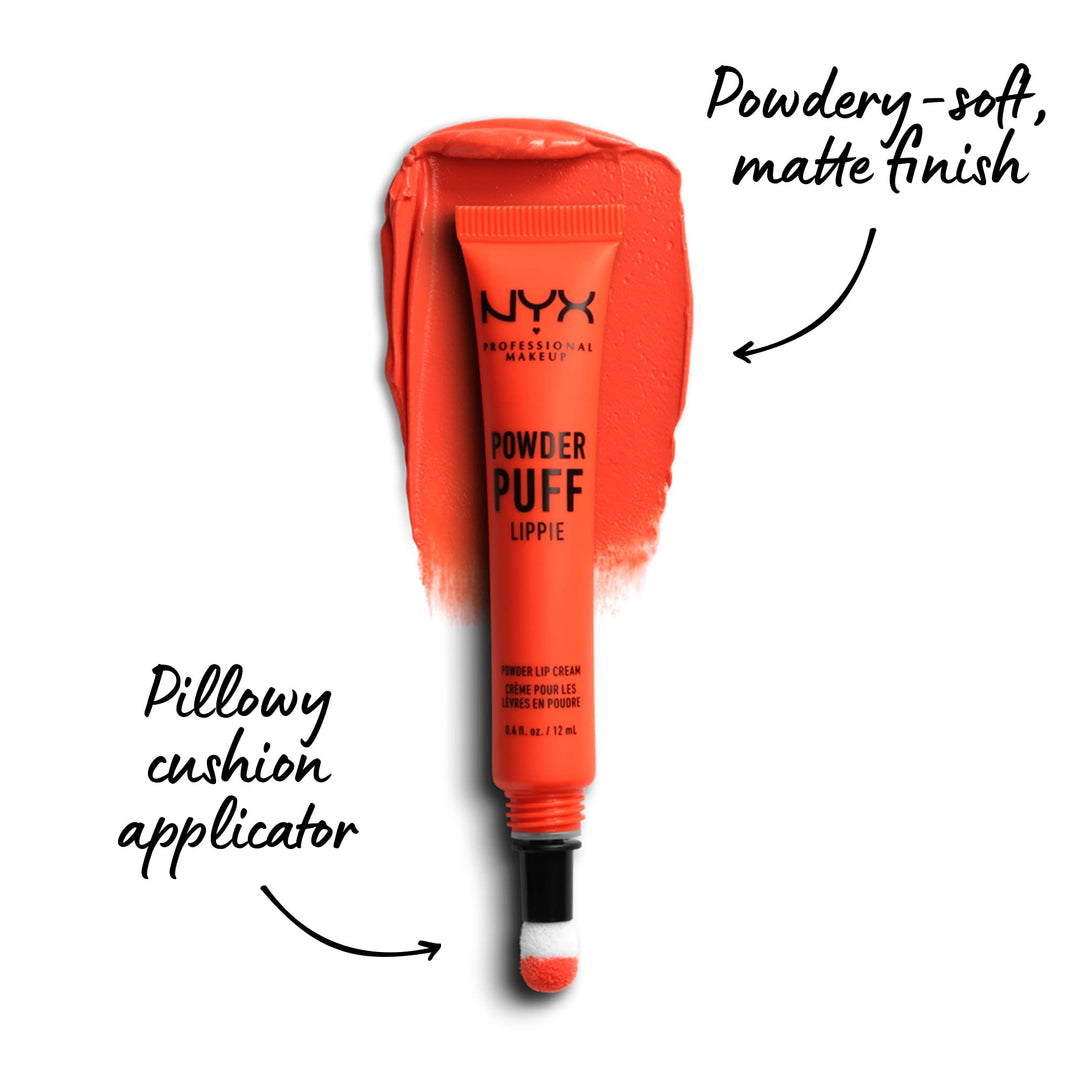 PROFESSIONAL MAKEUP Powder Puff Lippie Lip Cream, Liquid Lipstick - Crushing Hard, Orange
