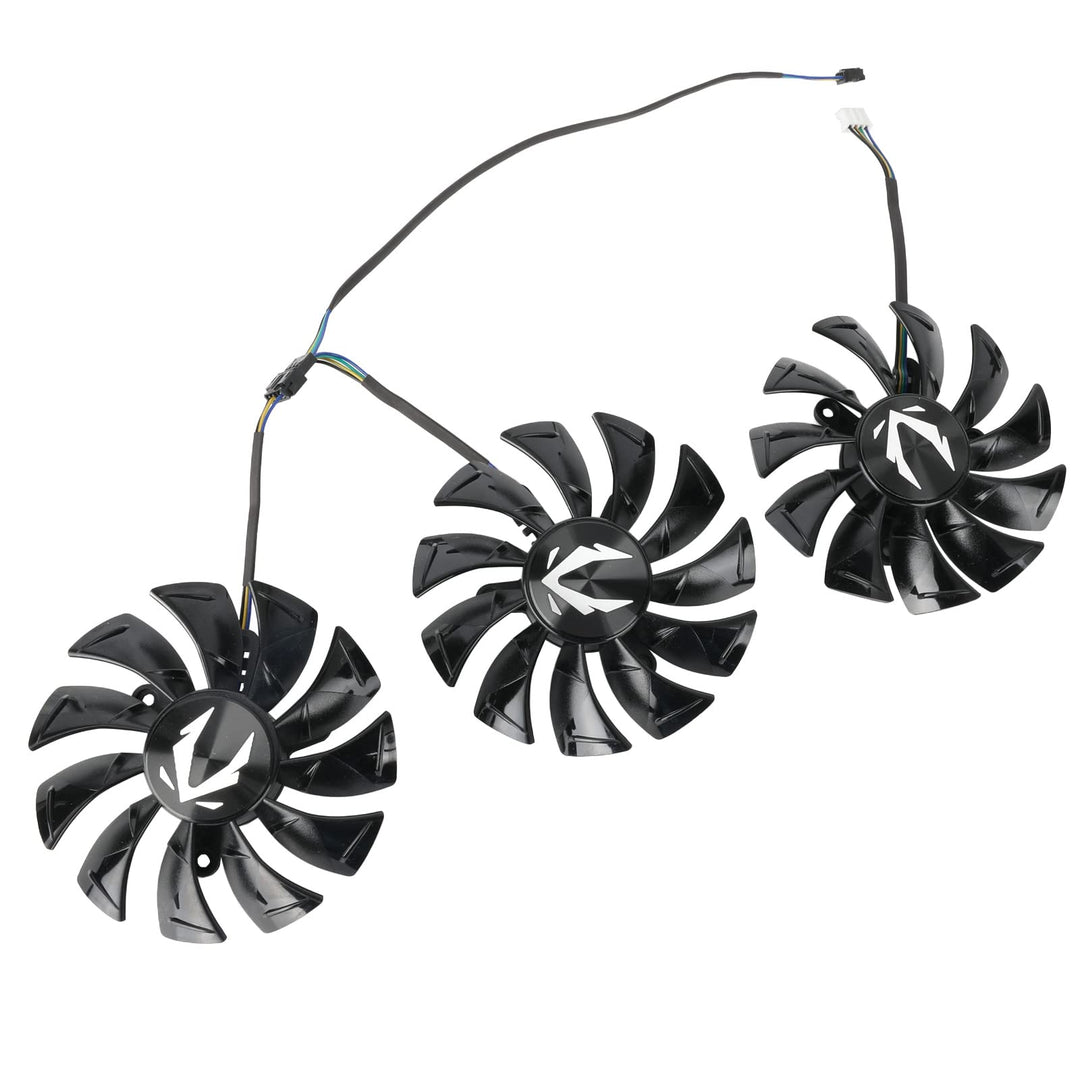 RTX2080 GPU Fan Replacement for Zotac RTX 2080 Ti AMP Graphics Card Cooling Fan (Full Set)