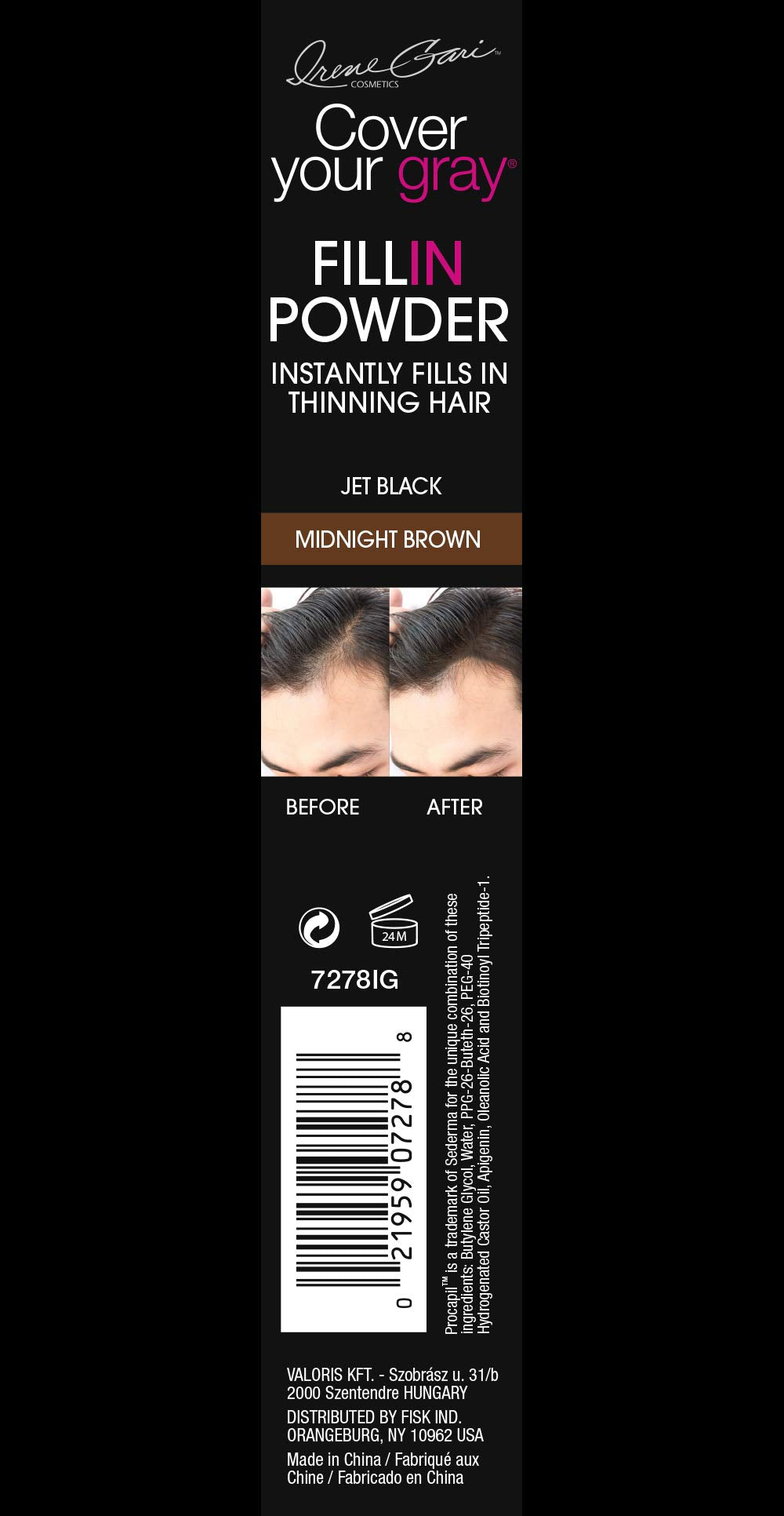 CYG Mens Fill in Powder PRO - Midnight Brown/Jet Black