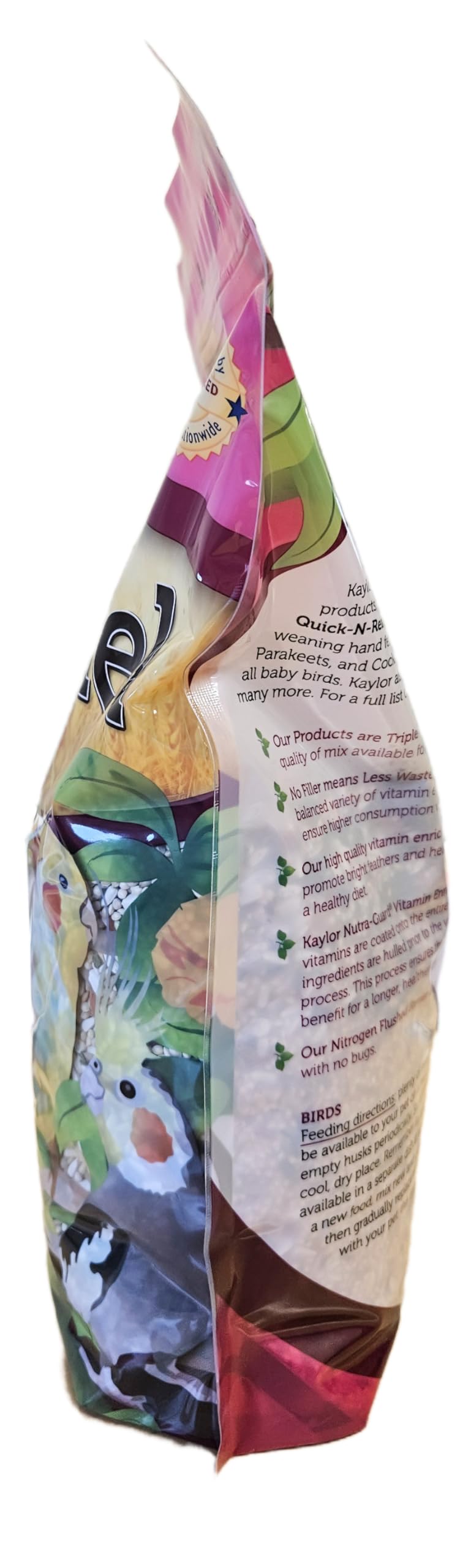 Cockatiel Bird Food (No Sunflower Seeds), 4 lbs Bag - Seed Mix for Cockatiels