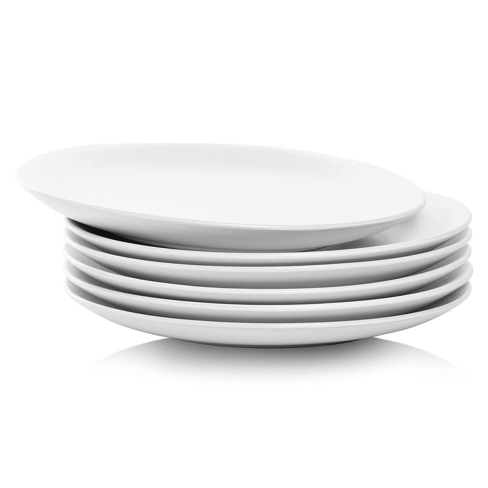 Wazee Matte 10.5 Coupe Dinner Plate, Set of 6, White