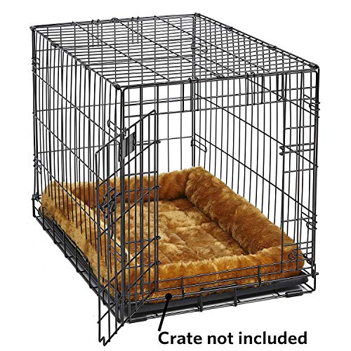 36L-Inch Cinnamon Dog Bed or Cat Bed w/ Comfortable Bolster | Ideal for Medium / Large Dog Breeds & Fits a 36-Inch Dog Crate | Easy Maintenance Machine Wash & Dry (40236-CN)