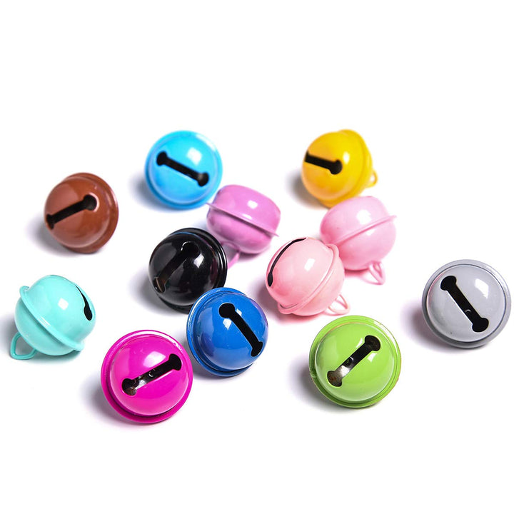 Christmas Crafts Bells Jingle Bells, 22mm Big Bells DIY Bells for DIY Bracelet Anklets Necklace Knitting/Jewelry Making(Colorful,30pcs)