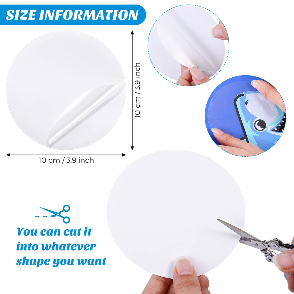 80 Pieces Self-Adhesive Pool Repair Patch Kit Vinyl Plastic Repair Patch Pool Patches for Above Ground Pools Inflatable Boats Products (6 x 6 cm)