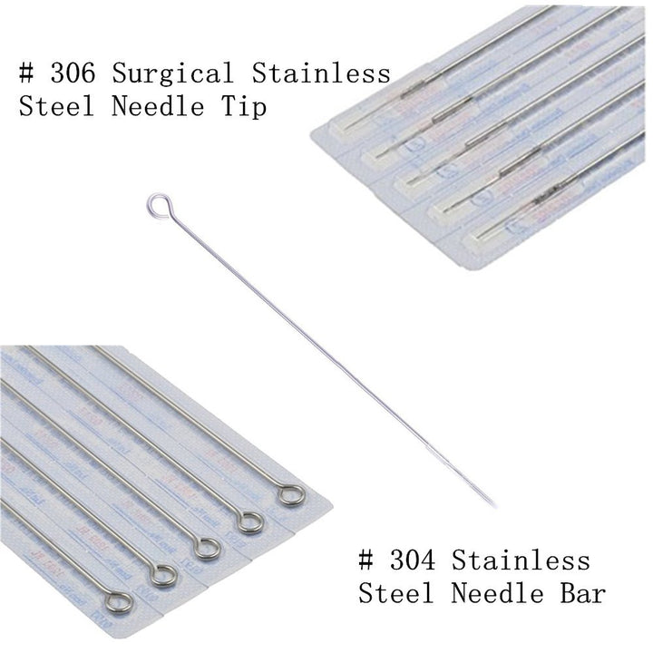 Tattoo Needles - 100pcs Mixed Tattoo Guns Needles 3rl 5rl 7rl 9rl 11rl Round Liner Needles Used For Tattoo Machine Tattoo Kit Tattoo Supplies(100pcs #10 Bugpin RL)