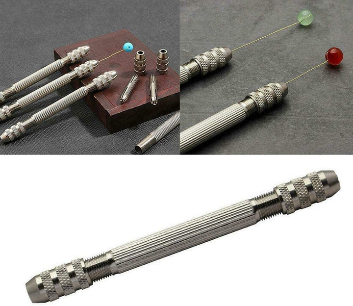 2PCS DIY Jewelry Accessories Twisted Copper Wire Tool Winding Copper Wire Artifact Handmade Antique Jewelry Accessories Mini Pin Vise Jewelry Making Tool (2pcs)