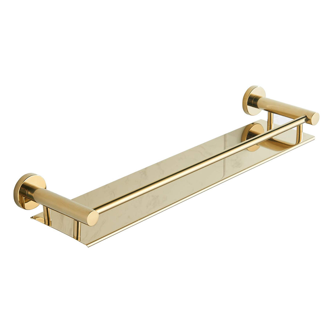 Stainless Steel 304 Shelf Bathroom Shelf 19.6 Inch Wall Mount (Gold)