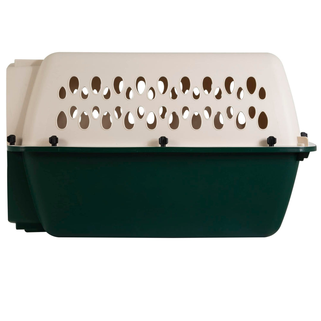 Ruffmaxx Dog Kennel Pet Carrier & Crate 24 (10-20 Lb), Outdoor and Indoor for Large, Medium, and Small Dogs - Made from Durable Recycled Material w/ 360-Degree Ventilation, Made in USA