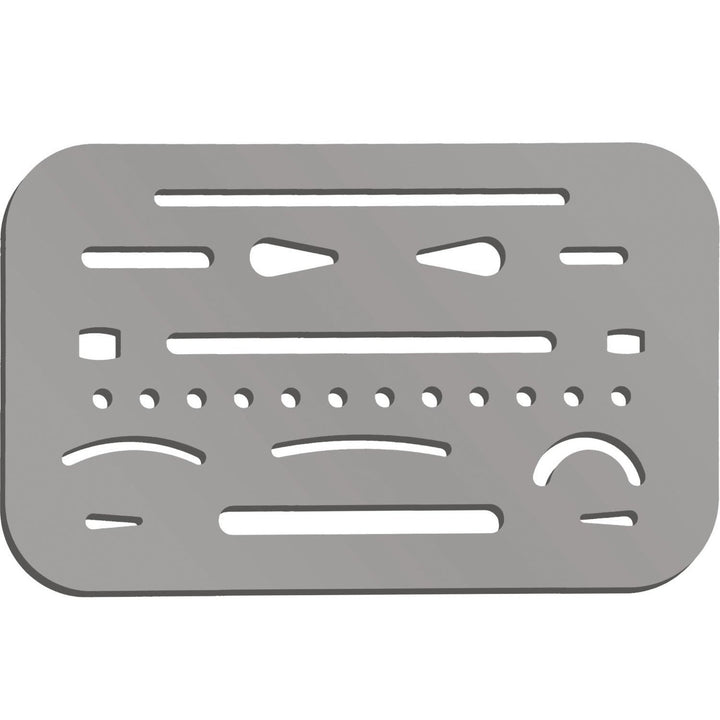 3 Pieces Eraser Shield Eraser Template Drafting Metal Erasing Shield Stainless Steel for Drawing Drafting Tool Artists