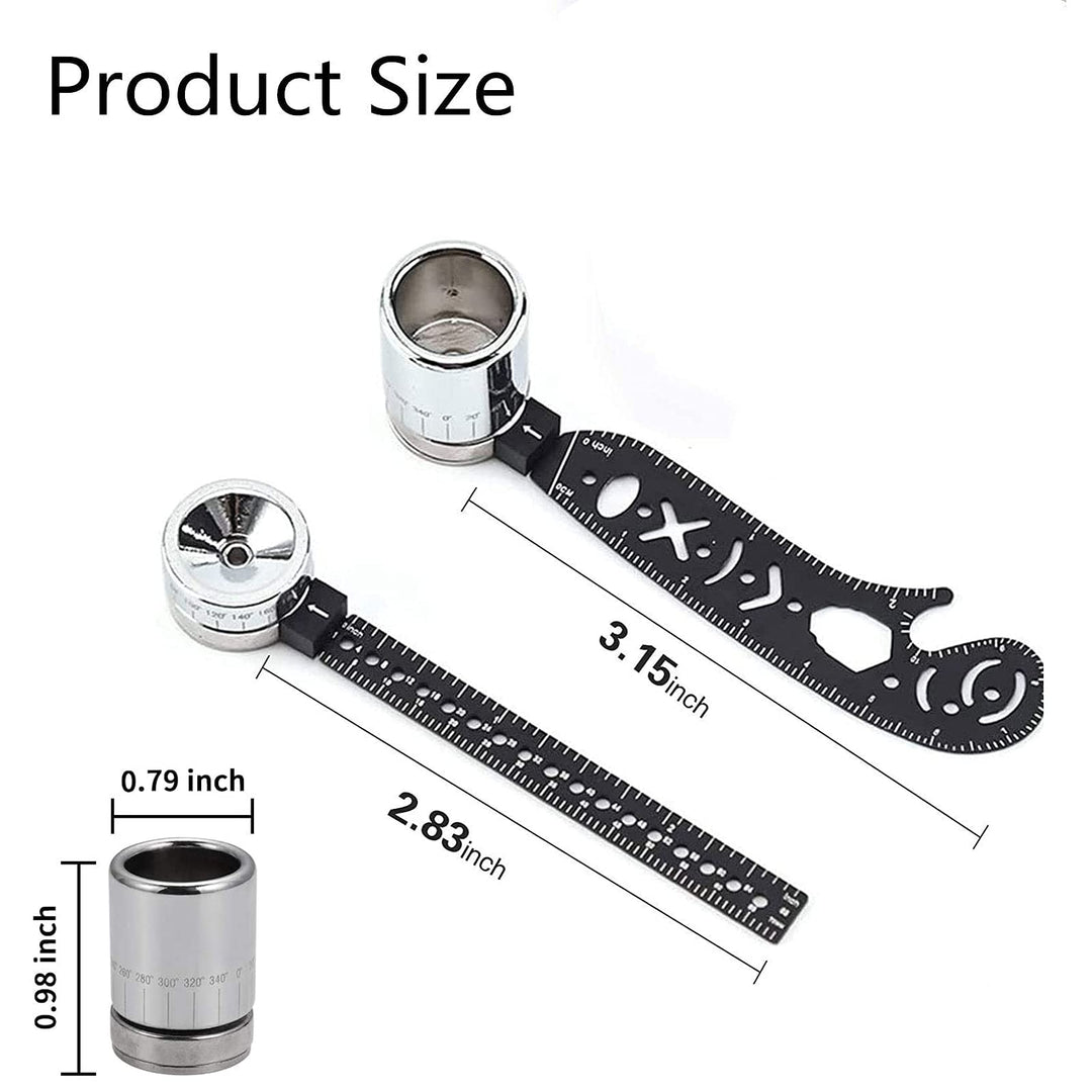 Multi-Function Drawing Tool Versatile Magcon Design Drawing Tool Mini Compass Protractor Combo for Notepad Designers Artists Architects