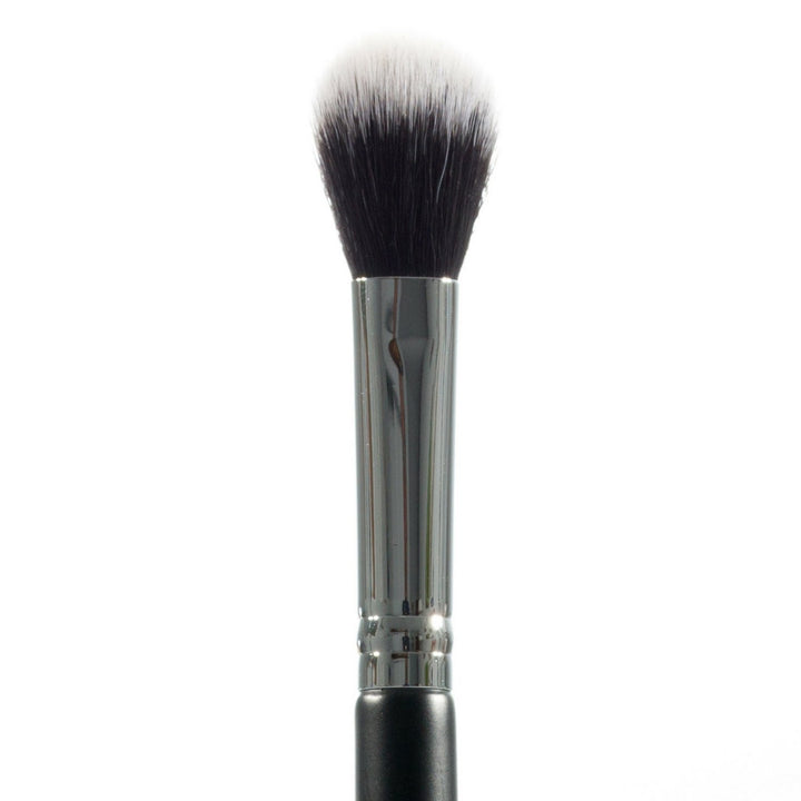 1 pc Pro Setting Powder, Black: Pro Setting Powder Makeup Brush, Small Tapered Blending for Under Eyes, Highlighter, Soft, Synthetic, Vegan, Cruelty Free