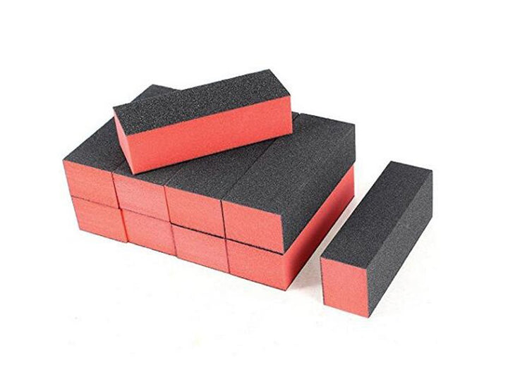 10PCS 3 Ways Professional Washable Nail Buffing Block Manicure Pedicure Tool Emery Board Gel Polish Nail Art Care Buffing Buffer Sanding Files Shiny Block