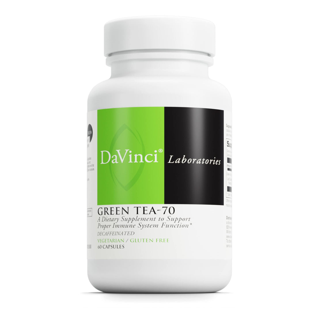 Labs Green Tea-70 - Nutritional Supplement to Support The Immune System, Cardiovascular and Cholesterol Health - with Green Tea Extract - Decaffeinated - Gluten-Free -60 Vegetarian Capsules