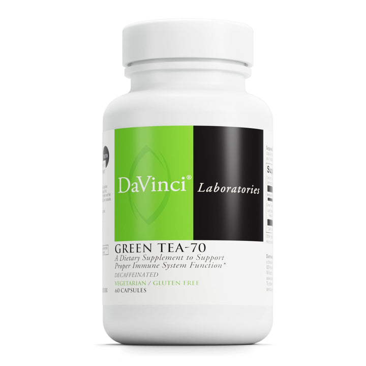 Labs Green Tea-70 - Nutritional Supplement to Support The Immune System, Cardiovascular and Cholesterol Health - with Green Tea Extract - Decaffeinated - Gluten-Free -60 Vegetarian Capsules