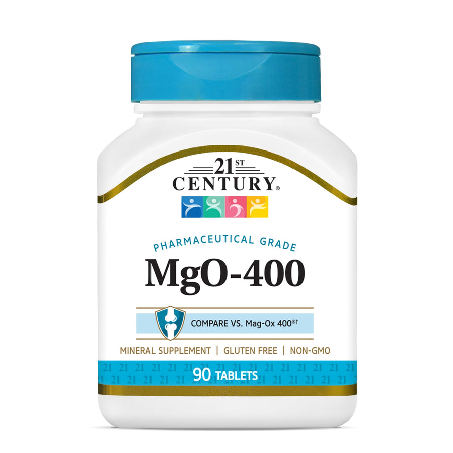 mgO 400 mg Tablets, 90 Count, Assorted