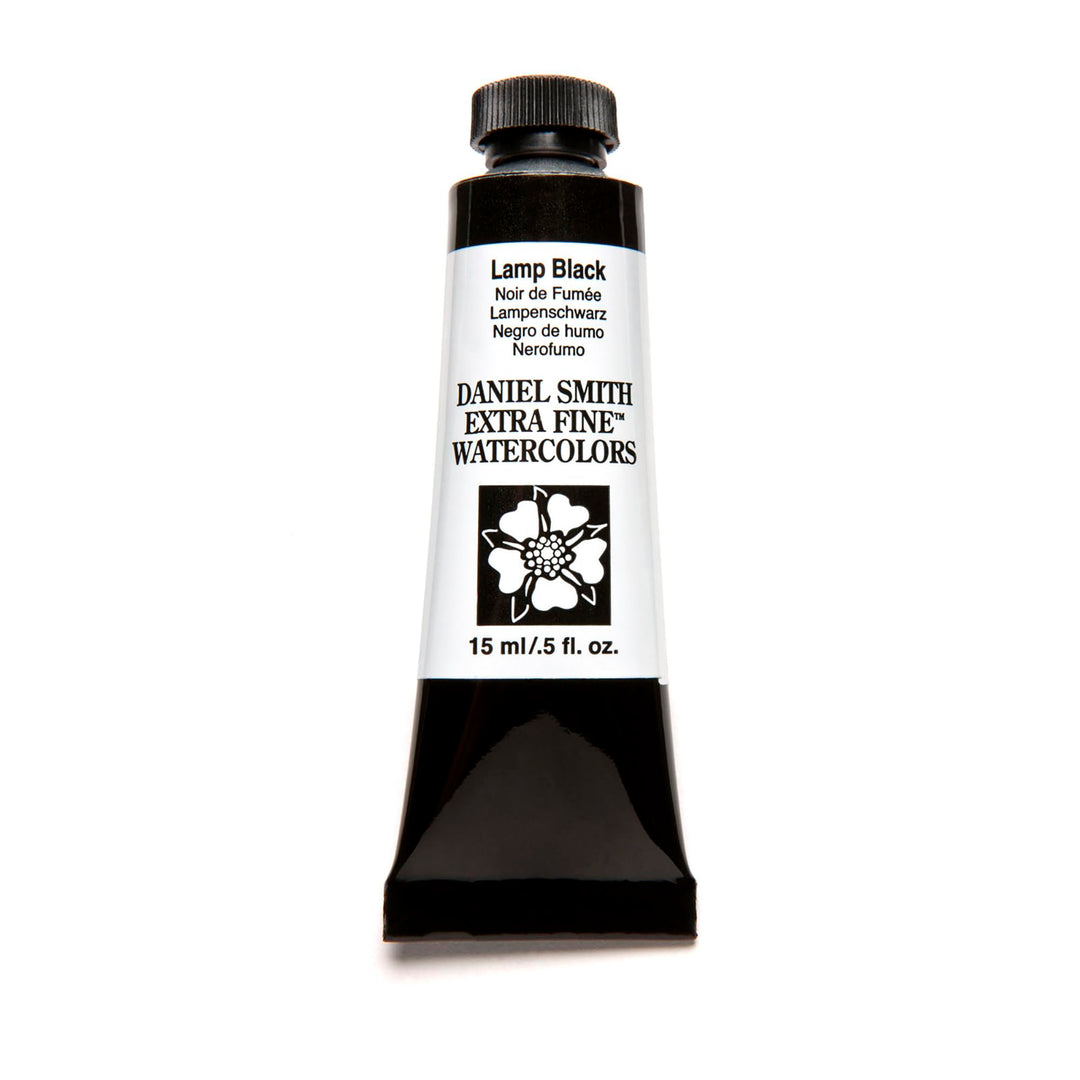 Daniel Smith Extra Fine Watercolor 15ml Paint Tube, Lamp Black (284600003), 0.5 Fl Oz (Pack of 1)