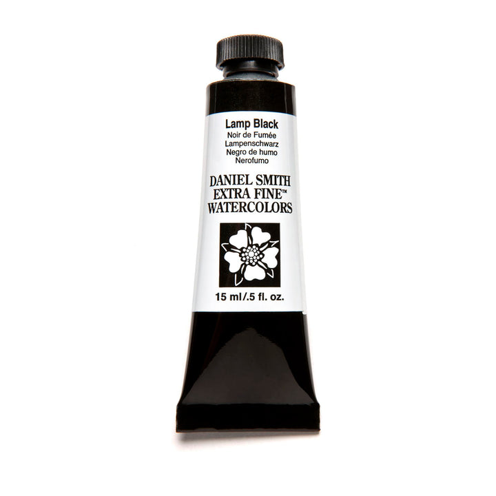Daniel Smith Extra Fine Watercolor 15ml Paint Tube, Lamp Black (284600003), 0.5 Fl Oz (Pack of 1)