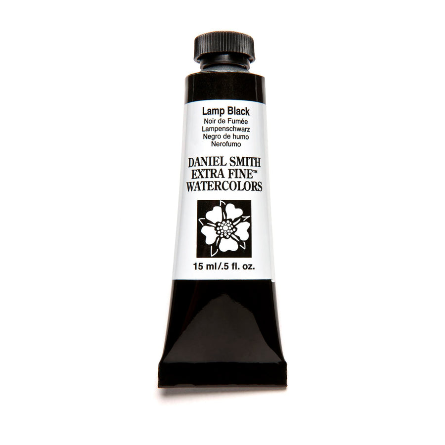 Daniel Smith Extra Fine Watercolor 15ml Paint Tube, Lamp Black (284600003), 0.5 Fl Oz (Pack of 1)