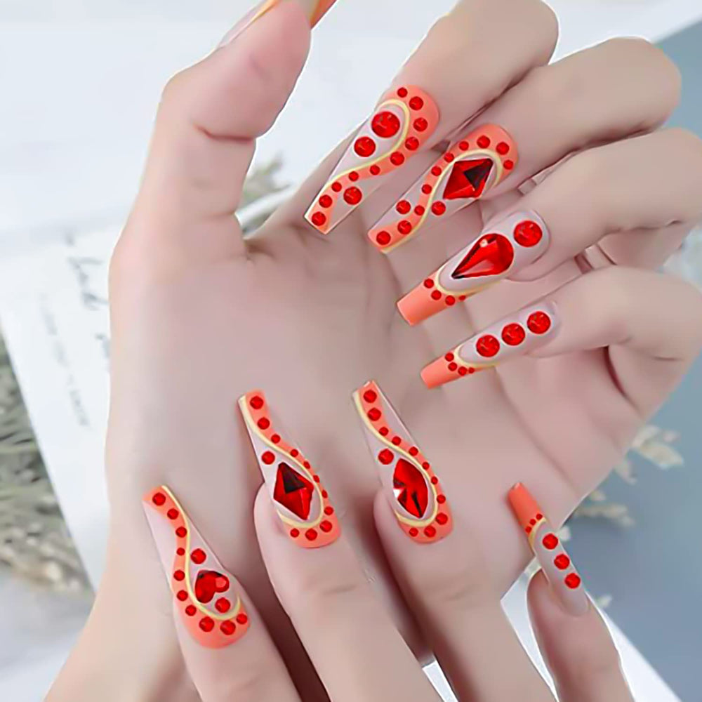 2 Box 1620 Pieces Ruby Red Rhinestones For Nails Flat Back Nail Rhinestones And Nail Crystals For Women Nails Red Gems Fake Nail Diamonds For Nails Art Gem Stones Glass Rhinestones 3d Nail Art