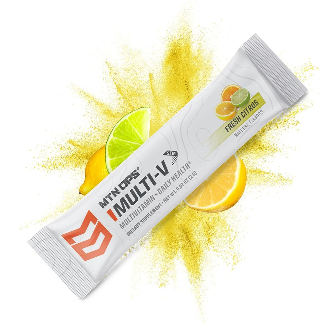 Multi-V, Daily Multivitamin for Women & Men with Immune Support, Safe for Kids, Gluten Free STM Packs, Variety of Flavors, 30 Servings