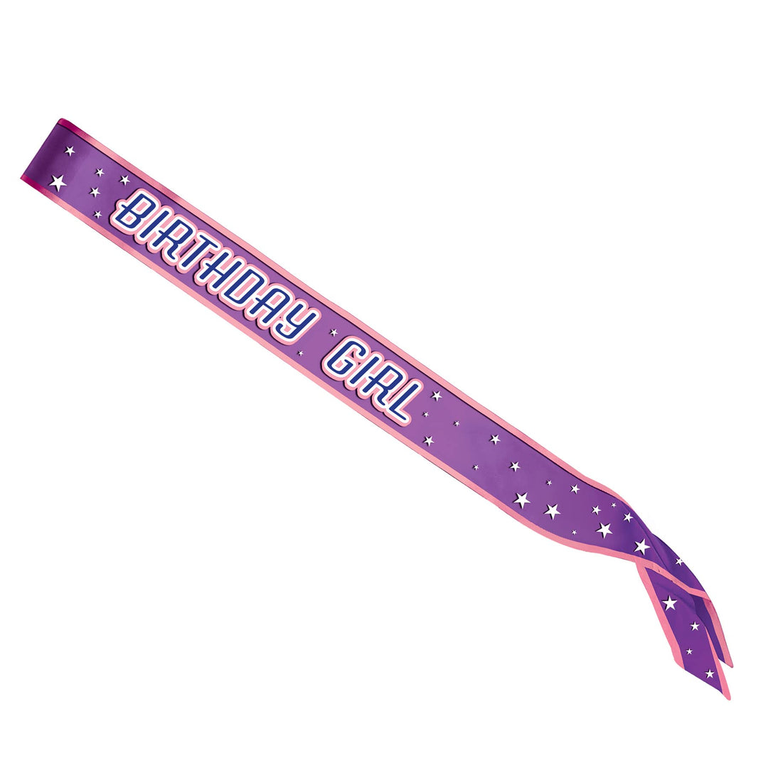 Birthday Girl Satin Sash Party Accessory (1 count) (1/Pkg)