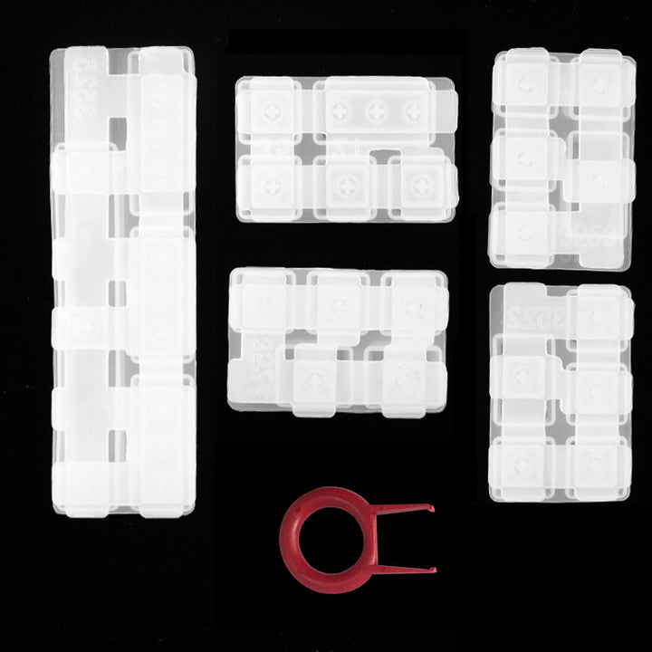 SUJUAN DIY Silicone Keycaps Resin Mold Compatible with Cherry MX Mechanical Gaming Keyboard Crystal Epoxy Molds Handmade Crystal Key Caps Resin Molds Making Tools with Key Puller