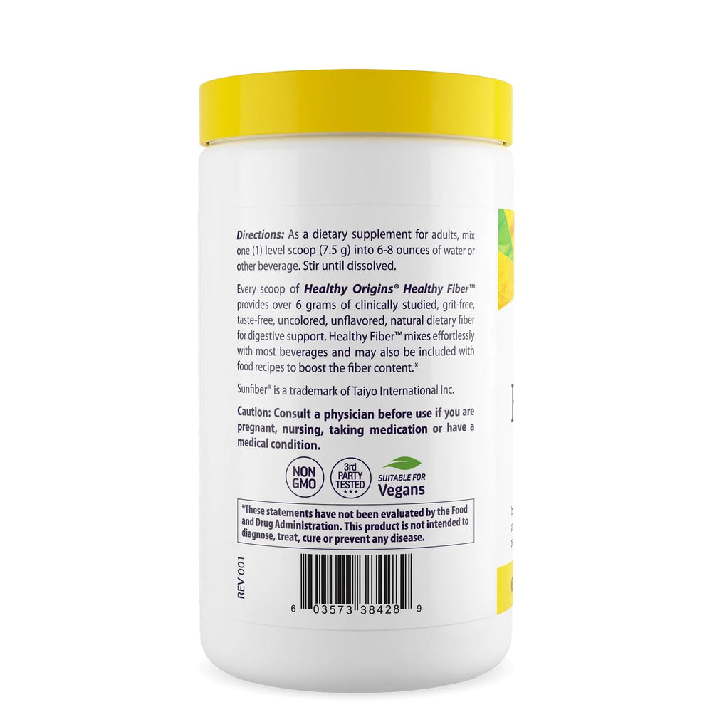 Healthy Fiber (All Natural, Non-GMO, Gluten Free, Digestive Support, Prebiotic), 7.9 Ounce