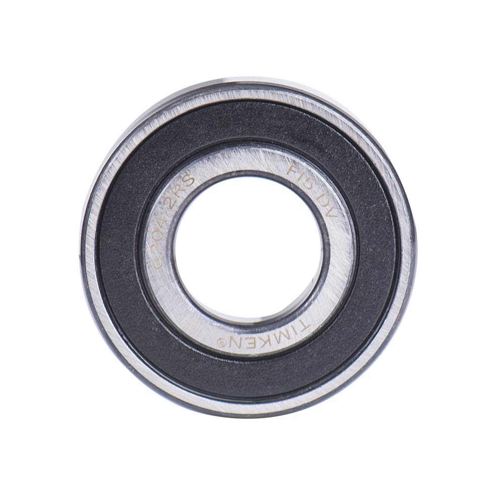 6204-2RS 2PACK Double Rubber Seal Bearings 20x47x14mm, Pre-Lubricated and Stable Performance and Cost Effective, Deep Groove Ball Bearings