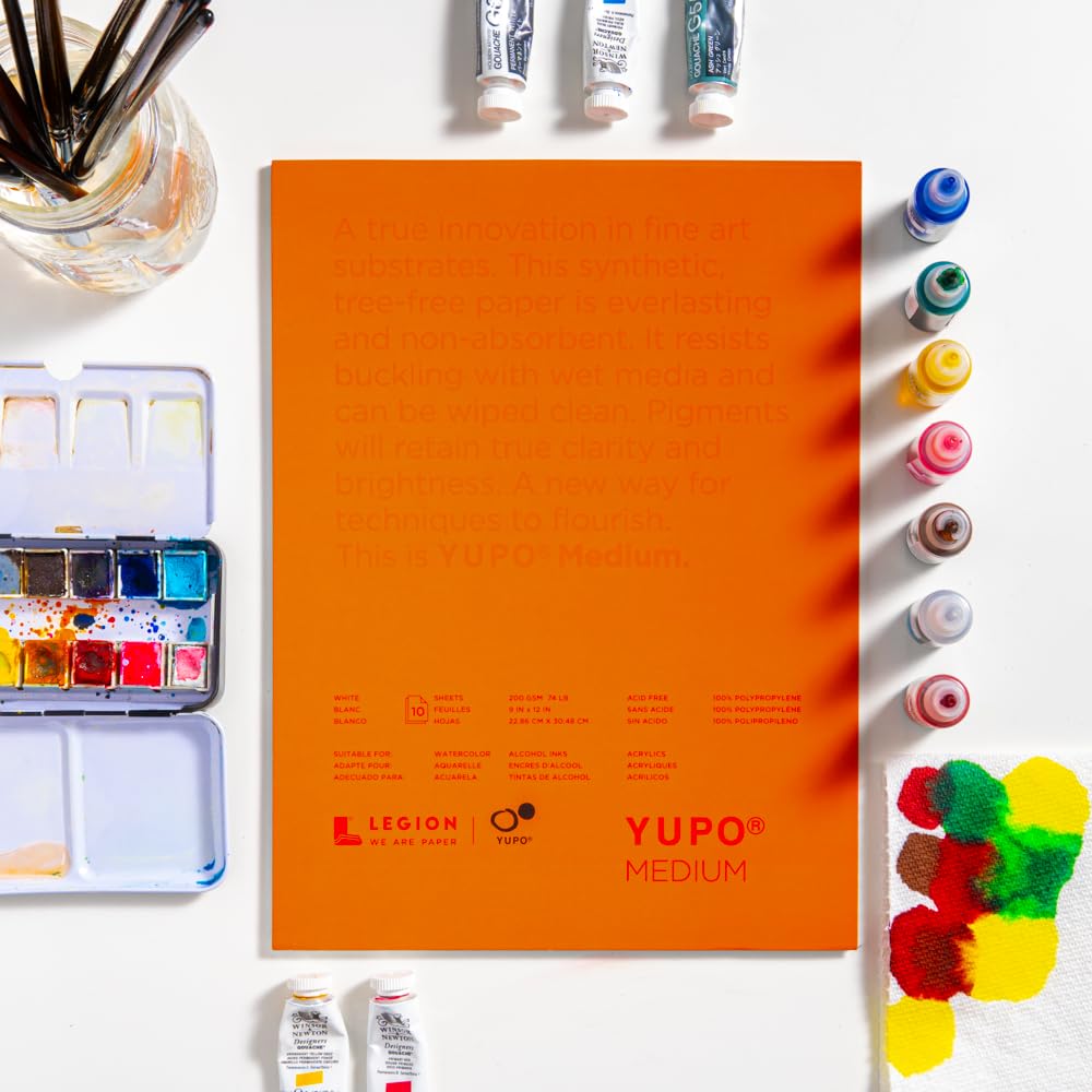 Yupo Paper L21-YUP197W912 White Sheets, 9 x 12, 10 count