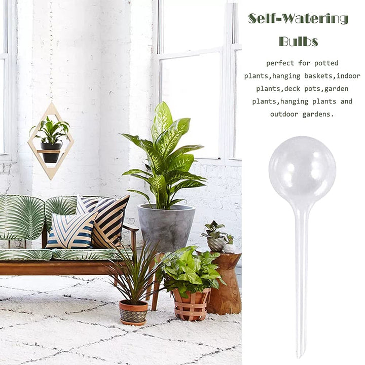 8 Pcs Plant Clear Watering Bulbs,Automatic Self-Watering Globes,Garden Water Device Watering Bulbs for Plants Garden