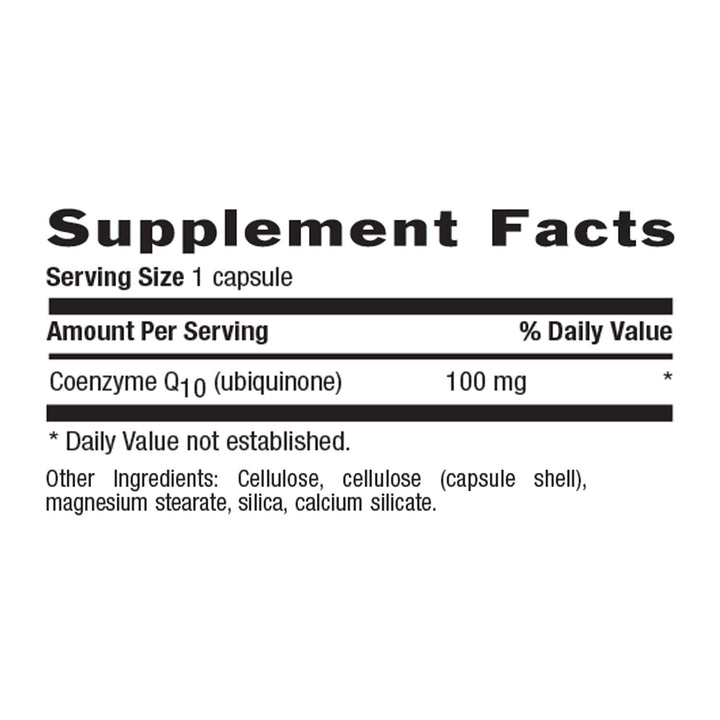CoQ10, 100 mg - 60 Vegetarian Capsules