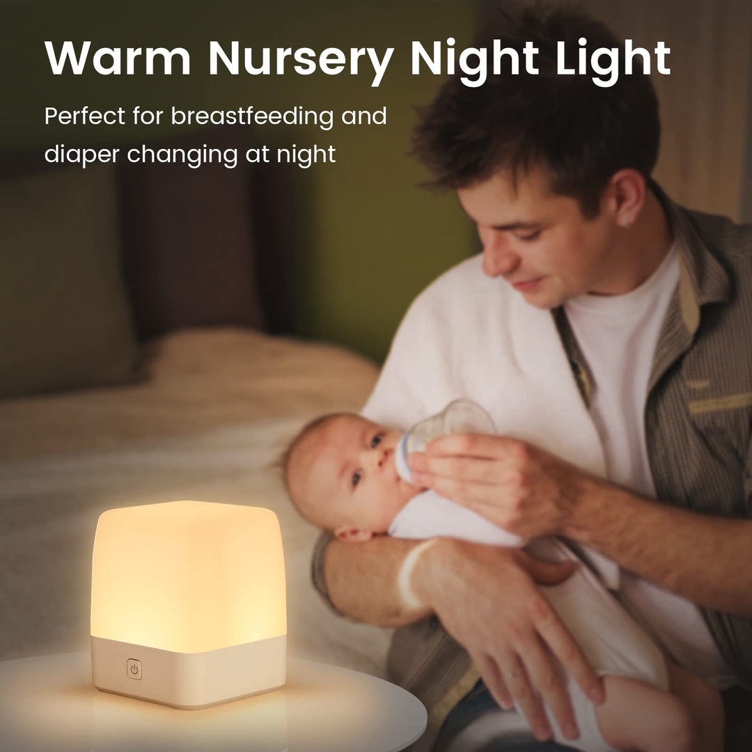 Night Light for Kids, LED Touch Baby Night Light for Breastfeeding, Dimmable Nightlight for Bedroom Nursery Lamp Rechargeable Portable Night Light with Memory Function Bedside Light