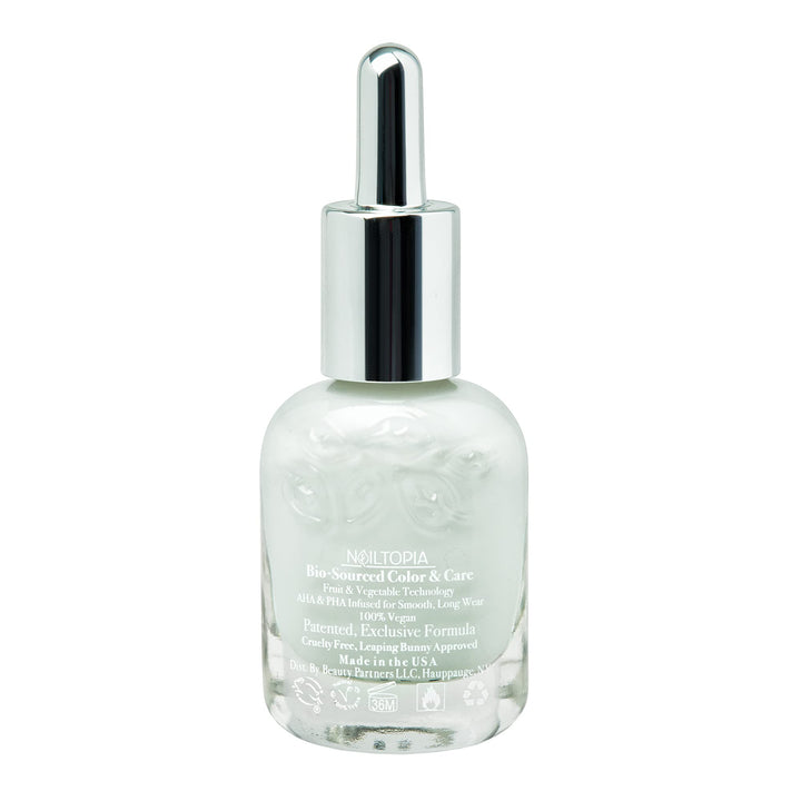 - Plant-Based Chip Free Nail Lacquer - Non Toxic, Bio-Sourced, Long-Lasting, Strengthening Polish - Morning Fog (Pastel Grey) - 0.41oz