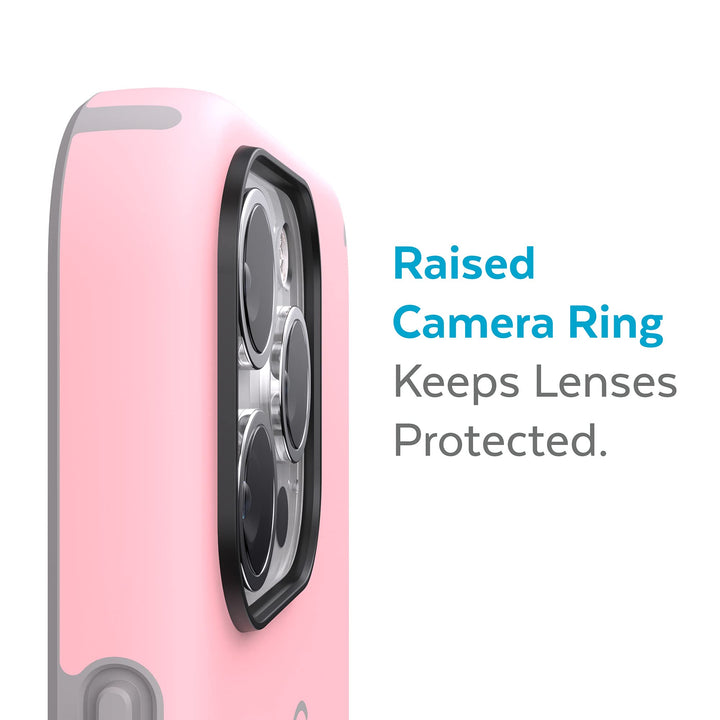 MagSafe Case for iPhone 13 Pro Max - Drop & Camera Protection, Soft-Touch Secure Grip, Wireless Charging Compatible, Also Fits iPhone 12 Pro Max - Rosy Pink/Cathedral Grey