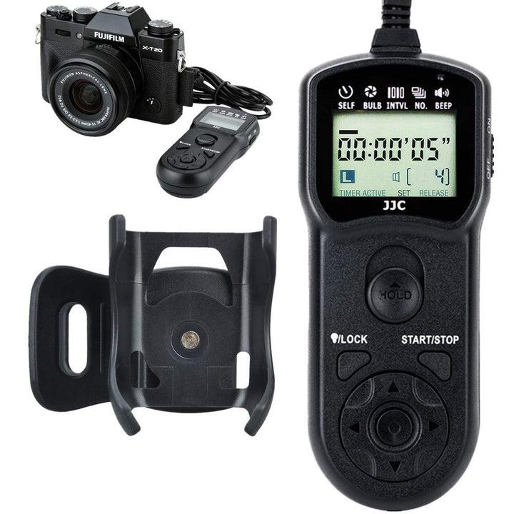 Intervalometer Shutter Release Timer Remote Control for Fujifilm Fuji X100VI X-T5 X-T4 XT3 XT2 X-H2 X-T30 II XT20 XT10 GFX100S GFX100 GFX50S GFX50R XPro3 XPro2 X-T100 X-E3 X-E2S X-A10 X100V X100F