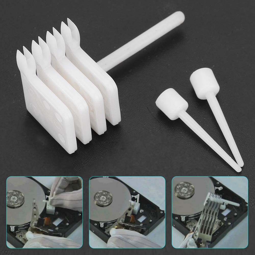 HDD Head Comb Tool Kit, Hard Disk Head Tool, Hard Disk Repair Tool Set with Head Comb / 10 Finger Pods for Digital Hard Drives