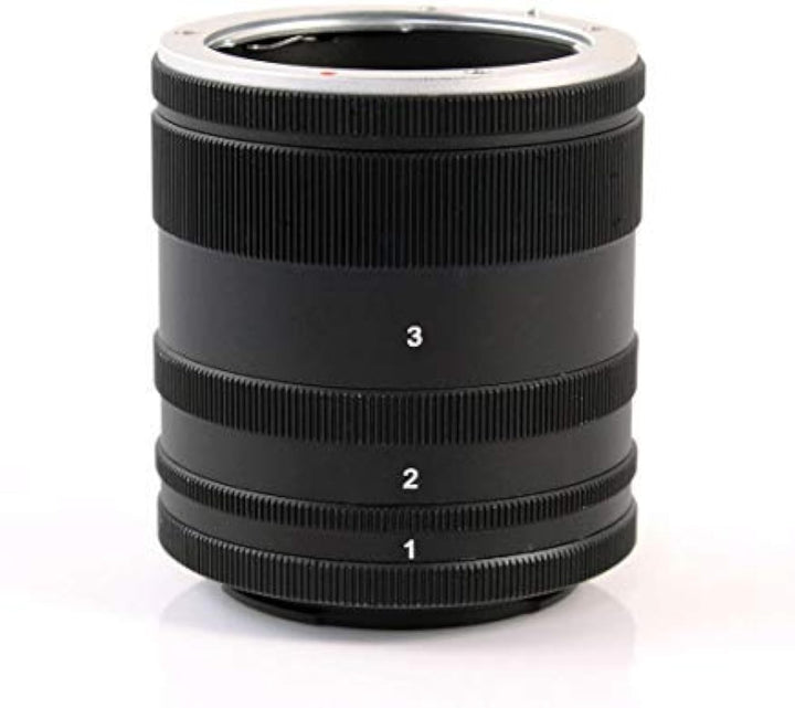 Macro Extension Tube Ring Kit for Sony E-Mount Camera Lens NEX-5R 5T 5N NEX-6 NEX-7 a7 a7S a7R a7II a7SII a7RII a6500 a6300 a6000 a5100 a5000 a3500 FS700 VG30 VG900 for Close-up Photography