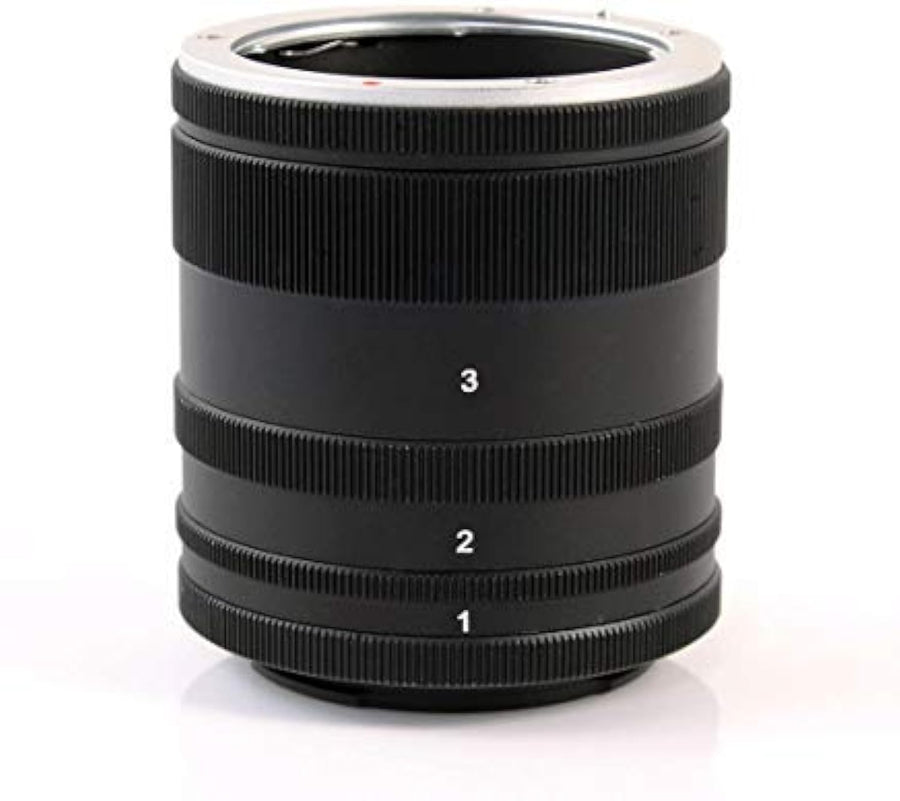 Macro Extension Tube Ring Kit for Sony E-Mount Camera Lens NEX-5R 5T 5N NEX-6 NEX-7 a7 a7S a7R a7II a7SII a7RII a6500 a6300 a6000 a5100 a5000 a3500 FS700 VG30 VG900 for Close-up Photography