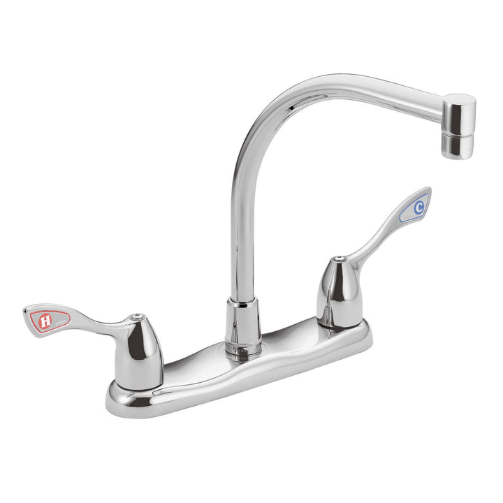 8799 Commercial Two-Handle M-Bition Kitchen Faucet, Chrome, 0.5