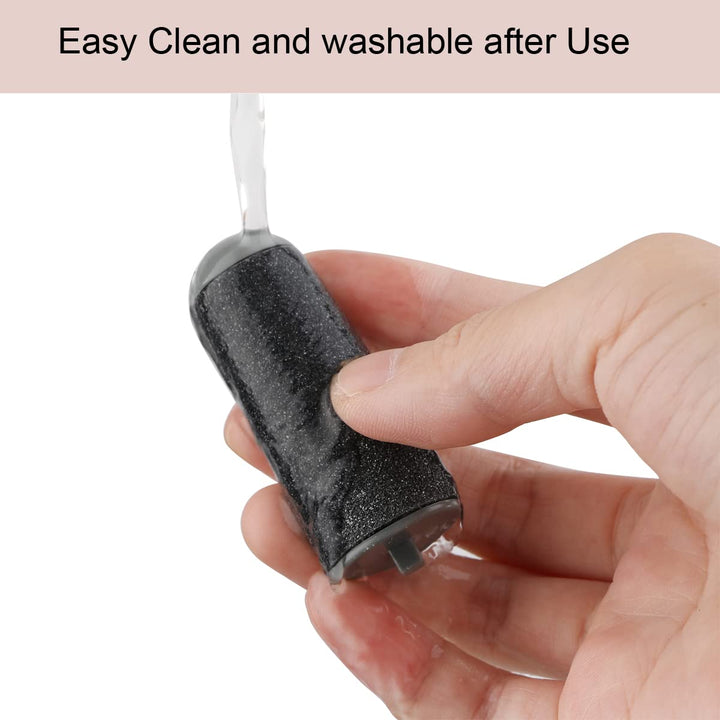 10 Pcs Replacement Roller Refills Compatible with Finishing Touch Flawless Pedi Electric Tool File include a cleaning brush